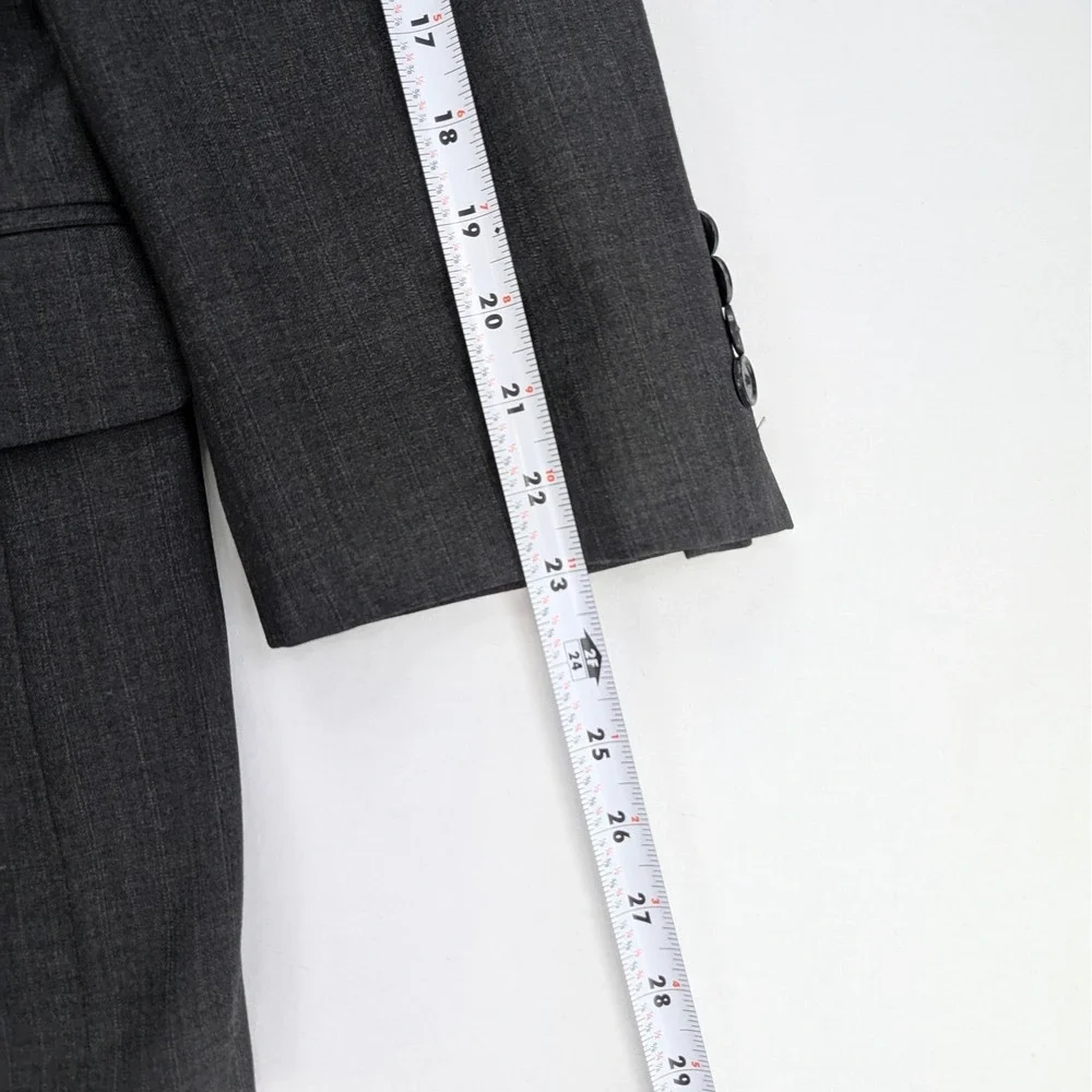 🧥 Jos A Bank Signature 100% Wool Blazer Charcoal Gray 44R Classic